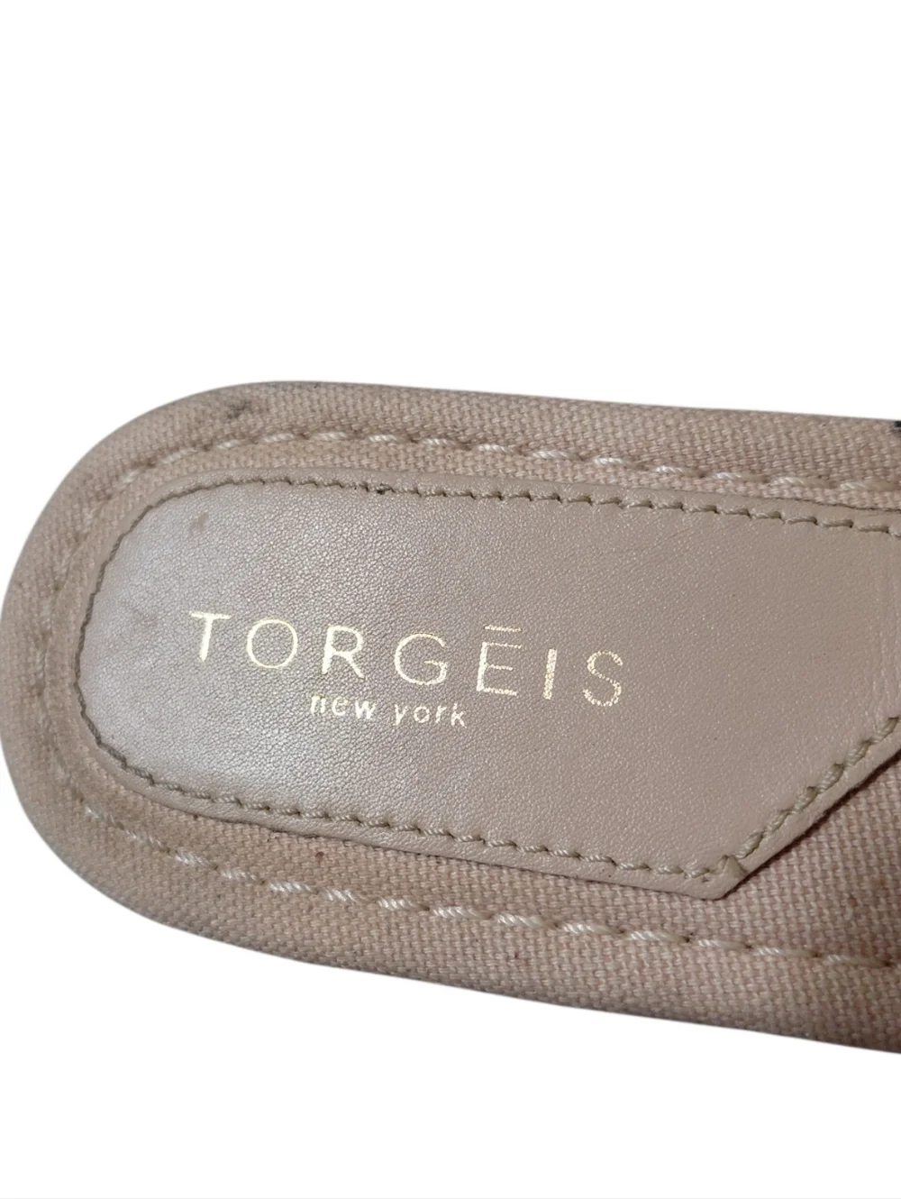 Torgēis Women's Woven Straw Slide Wedge Sandals
